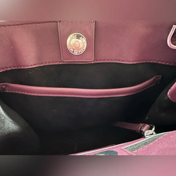 Calvin Klein Audrey Mini Bag Crossbody in Eggplant (Missing Strap) NWOT - Picture 9 of 12